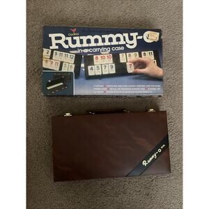 Cardinal Vintage Rummy-O Rummikub Game with Faux Leather Carrying Case